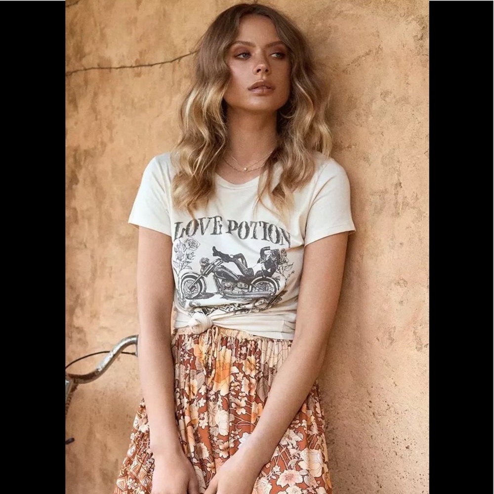Love Potion Gypsy Boho motorcycle T-shirt